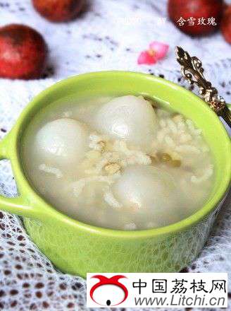 绿豆荔枝粥